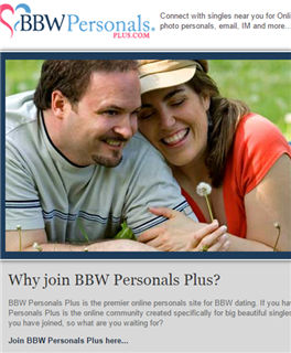 BBW Personals Plus Home Page
